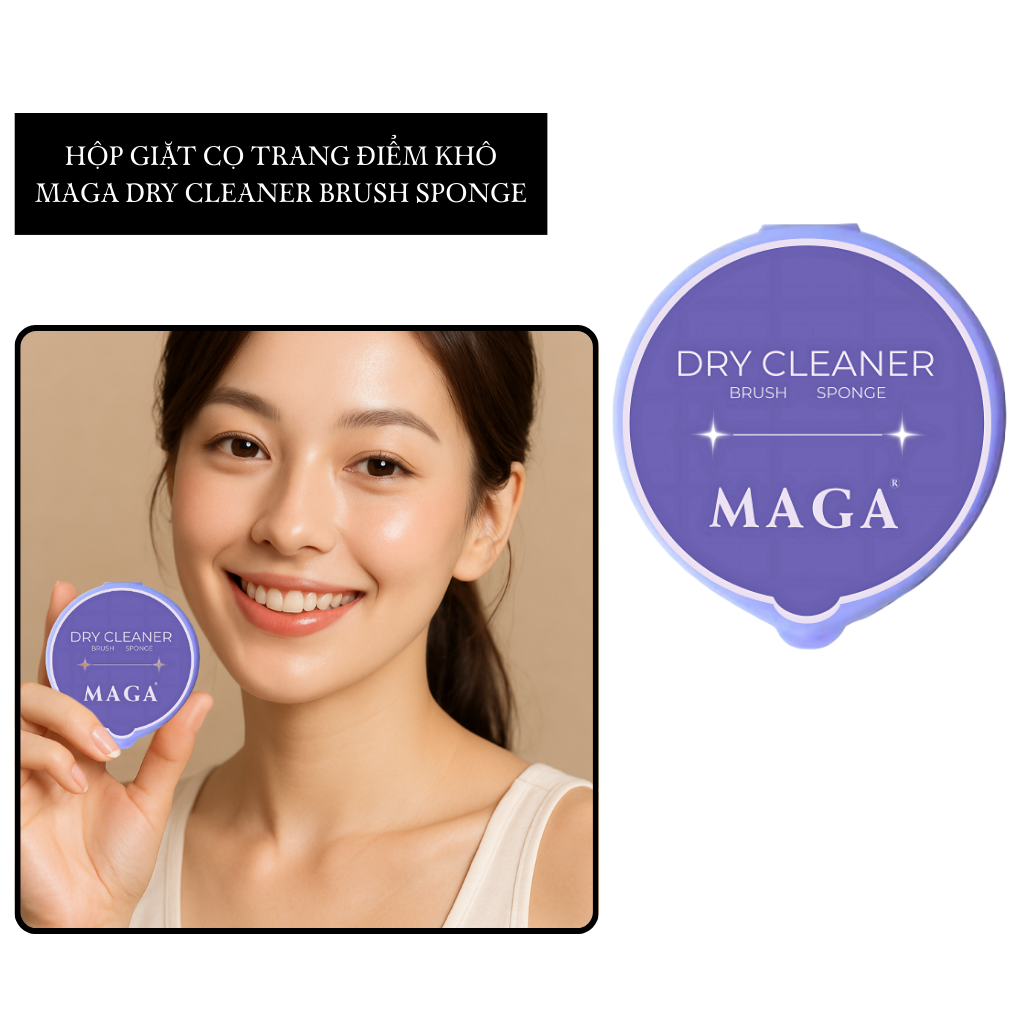 Mút Vệ Sinh Cọ Khô MAGA Dry Brush Cleaner Sponge MA05